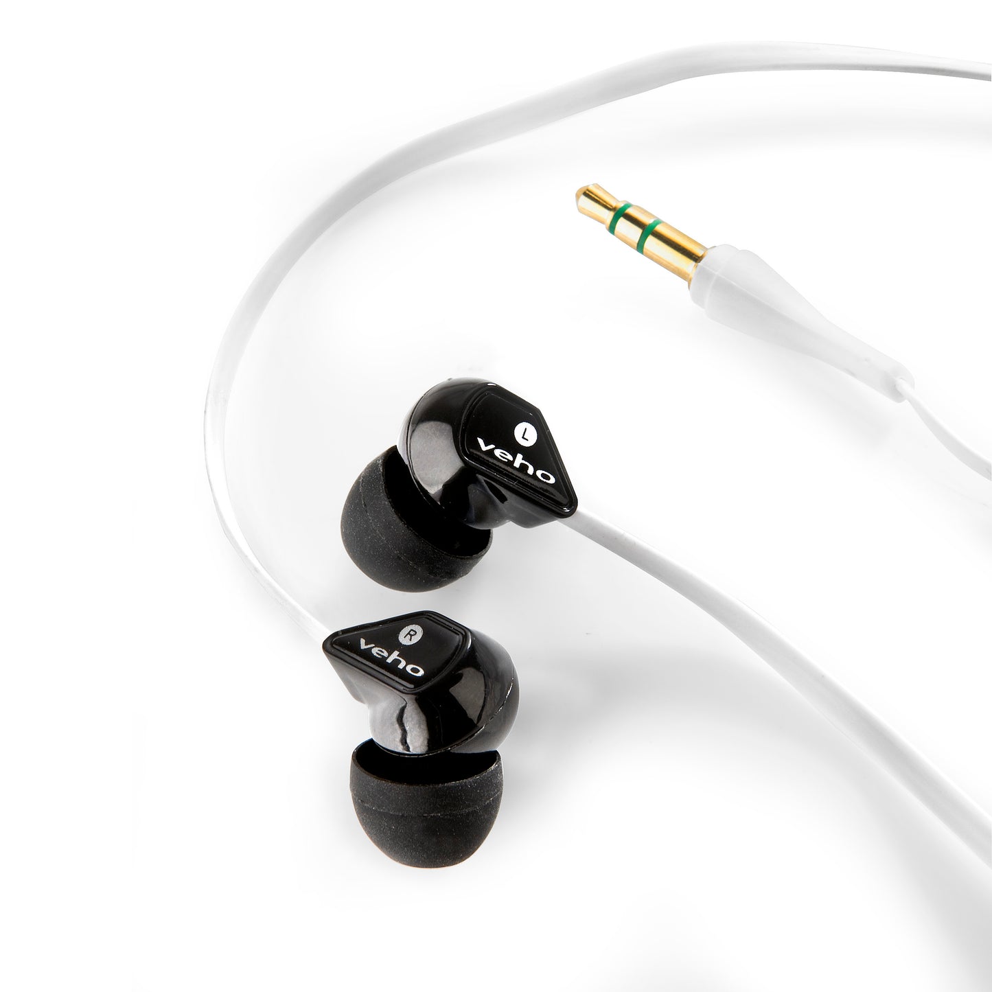 Veho Z-1 Stereo Anti-Tangle In-Ear Headphones earphones earbuds (White)