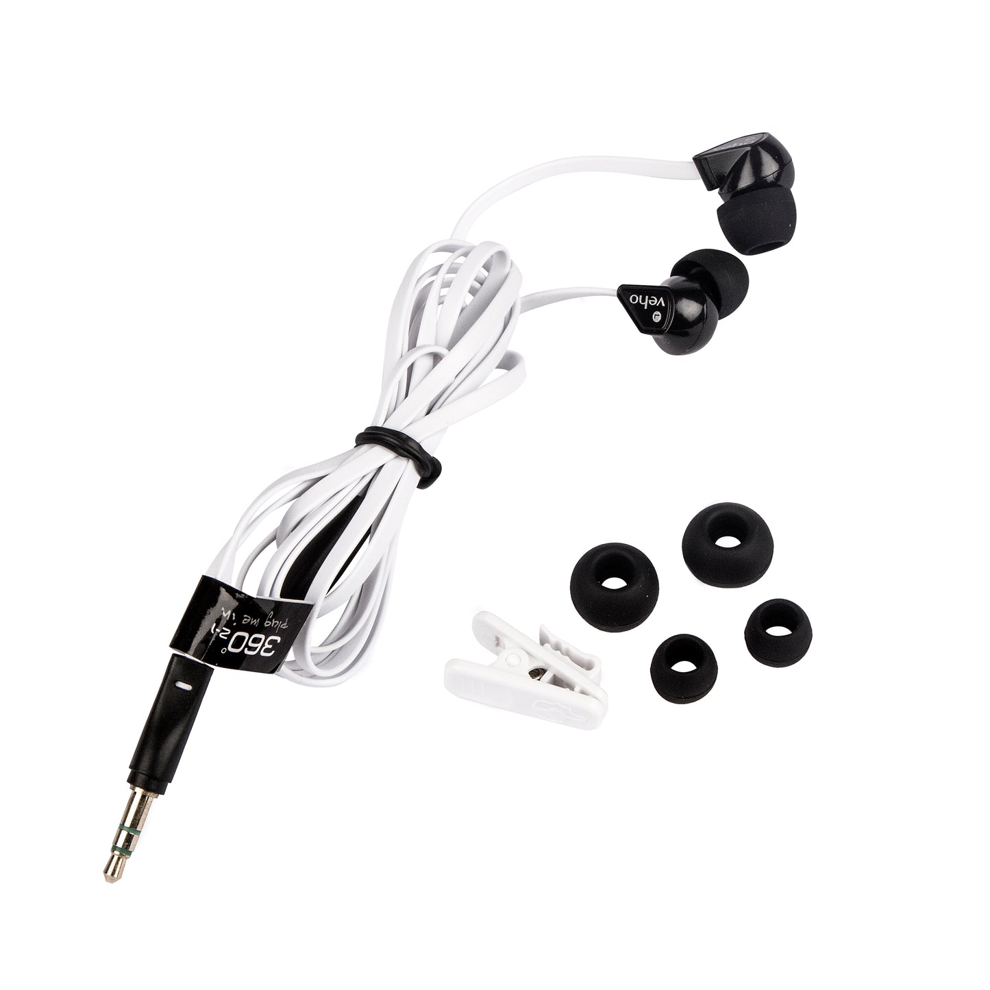 Veho Z-1 Stereo Anti-Tangle In-Ear Headphones earphones earbuds (White)