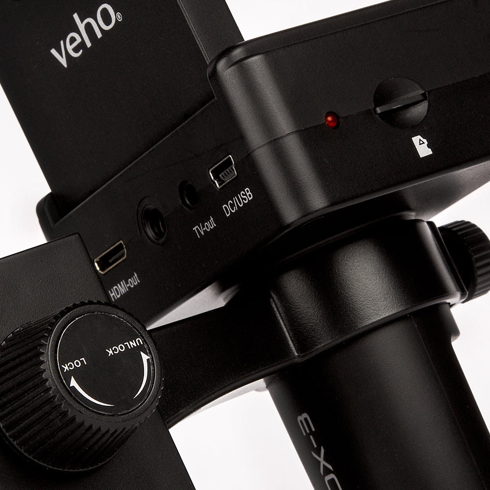 Veho DX-3 Discovery portable Digital microscope with LCD screen. 1080p HD. Up to 2000x digital zoom