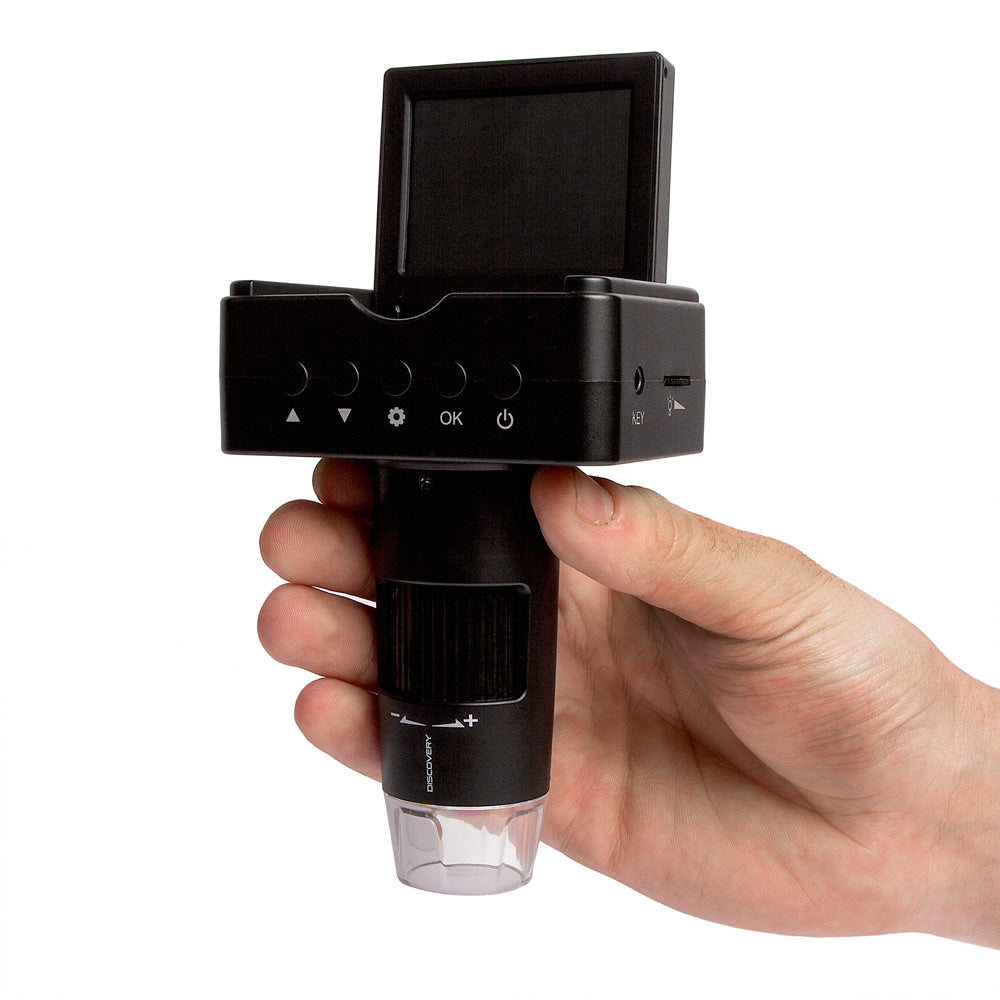 Veho DX-3 Discovery portable Digital microscope with LCD screen. 1080p HD. Up to 2000x digital zoom