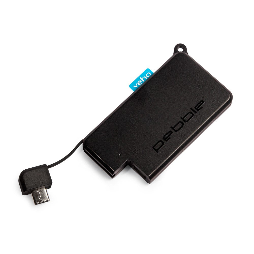Veho Pebble POKKET 1000mah micro sized keyfob power bank - Black