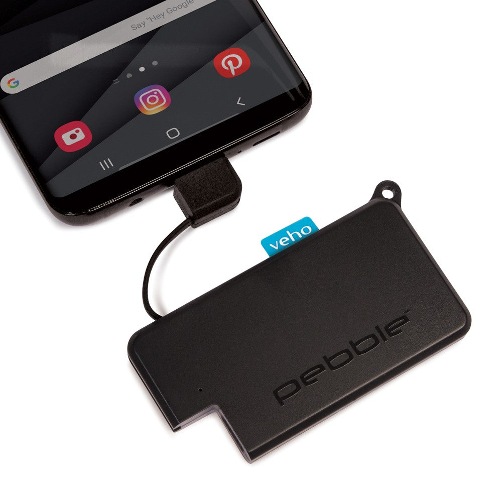 Veho Pebble POKKET 1000mah micro sized keyfob power bank - Black