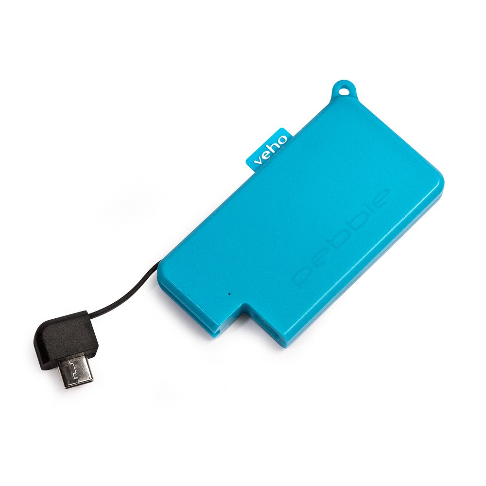 Veho Pebble POKKET 1000mah micro sized keyfob power bank - Blue