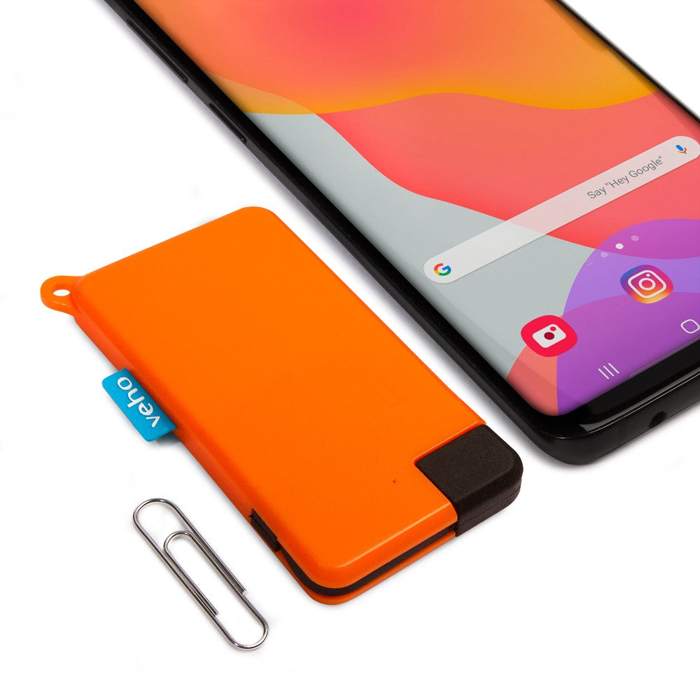Veho Pebble POKKET 1000mah micro sized keyfob power bank - Orange