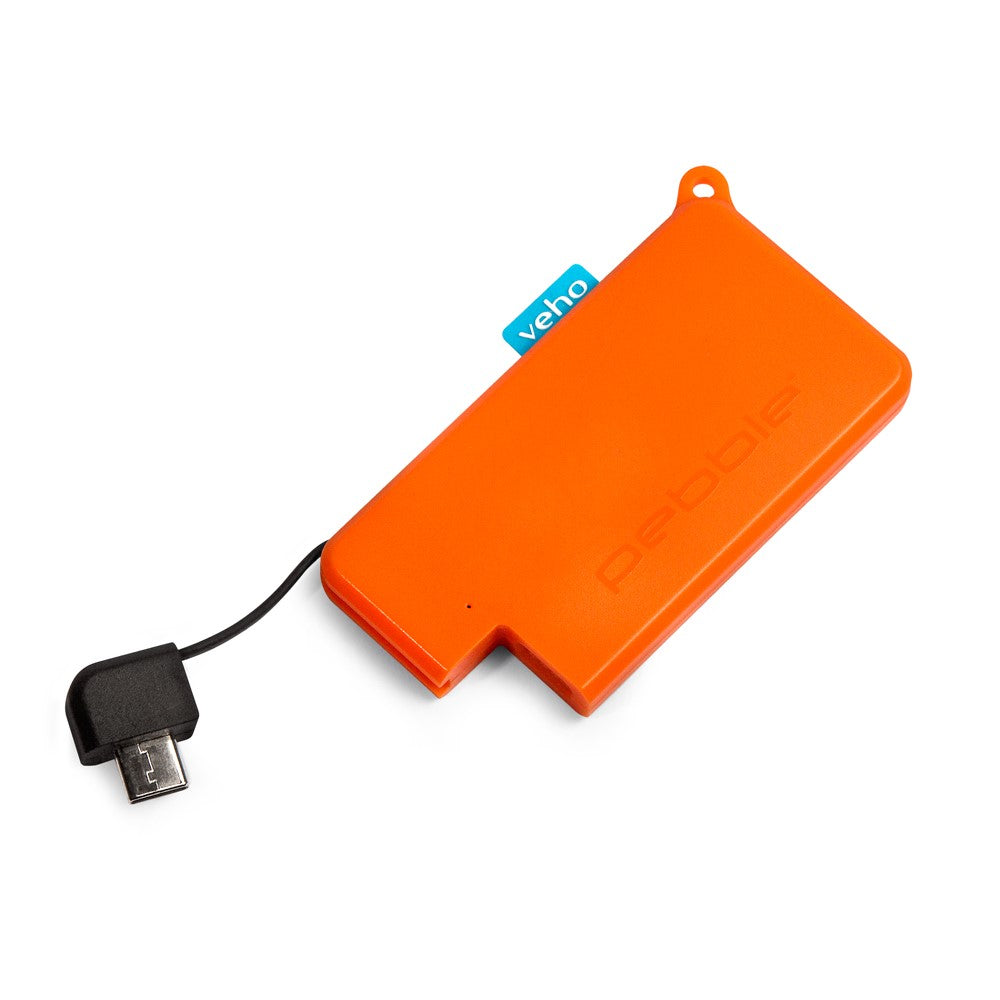 Veho Pebble POKKET 1000mah micro sized keyfob power bank - Orange