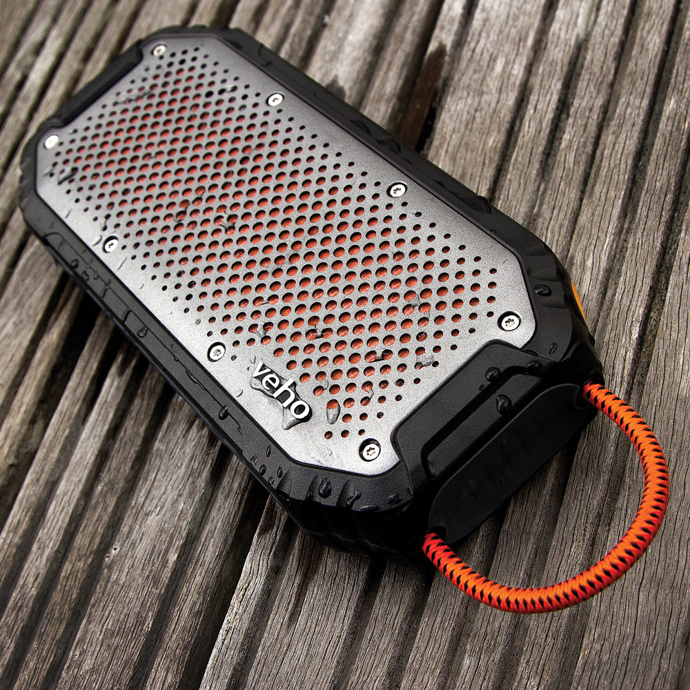 Veho MX-1 Rugged, water resistant portable bluetooth speaker with TWS and power bank