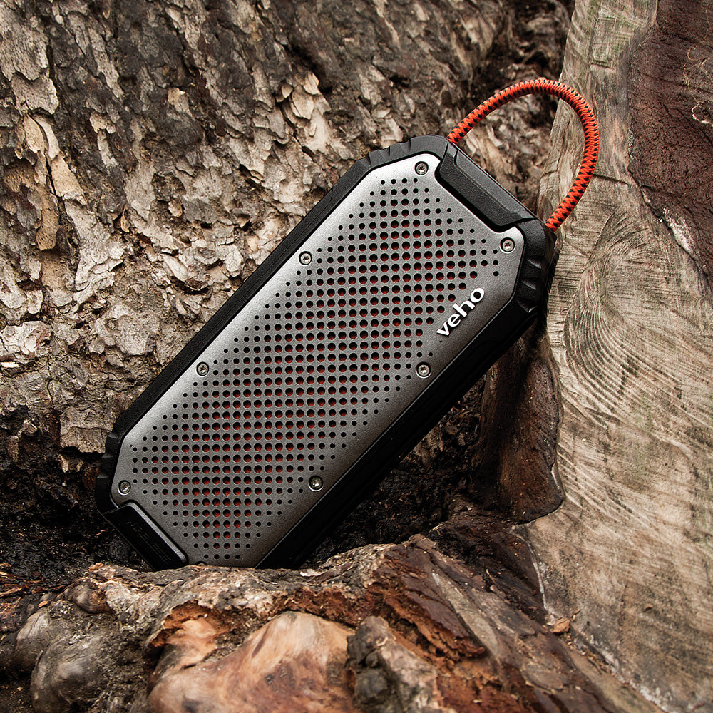 Veho MX-1 Rugged, water resistant portable bluetooth speaker with TWS and power bank