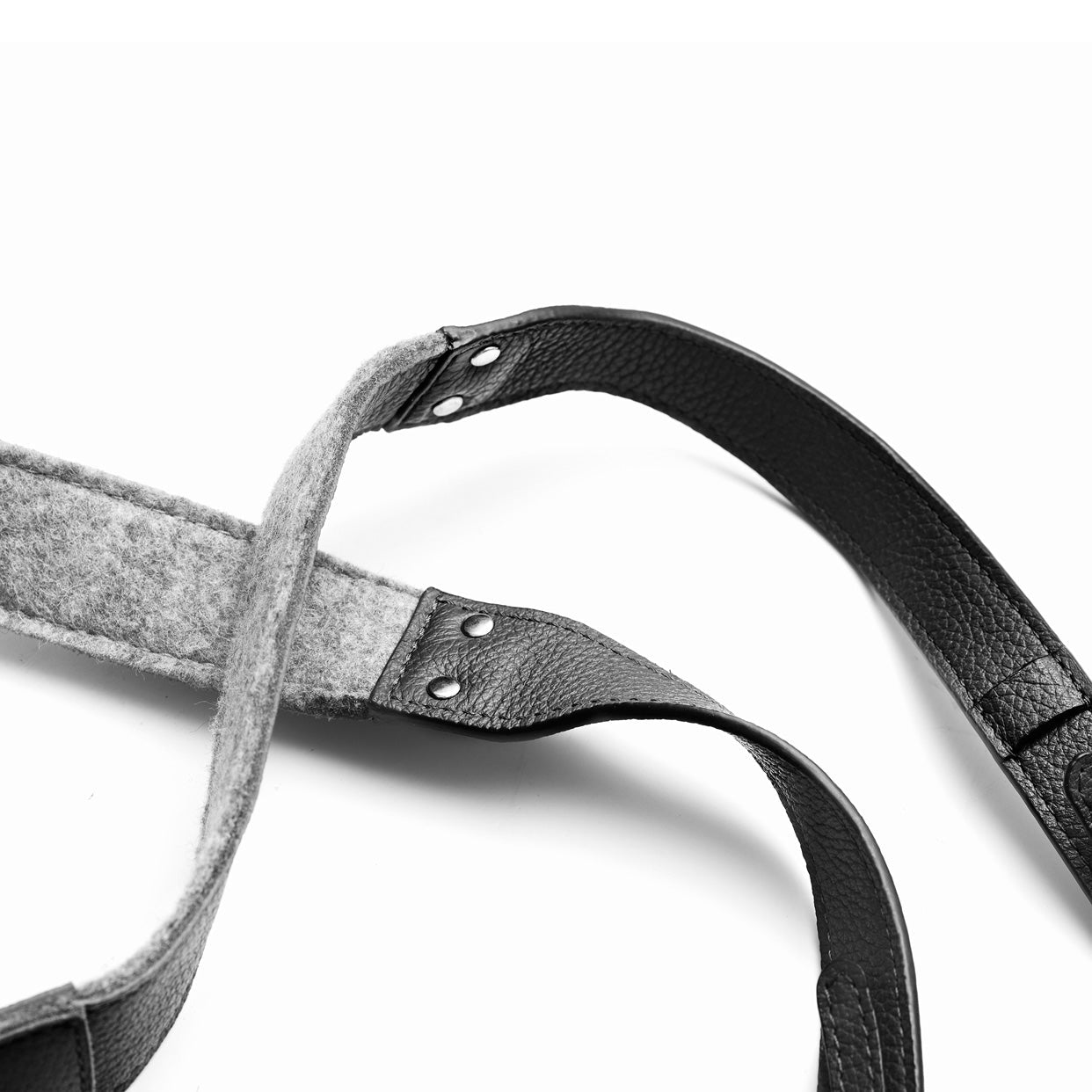 Leather Camera Strap - Scandinavian Leather & Wool Felt