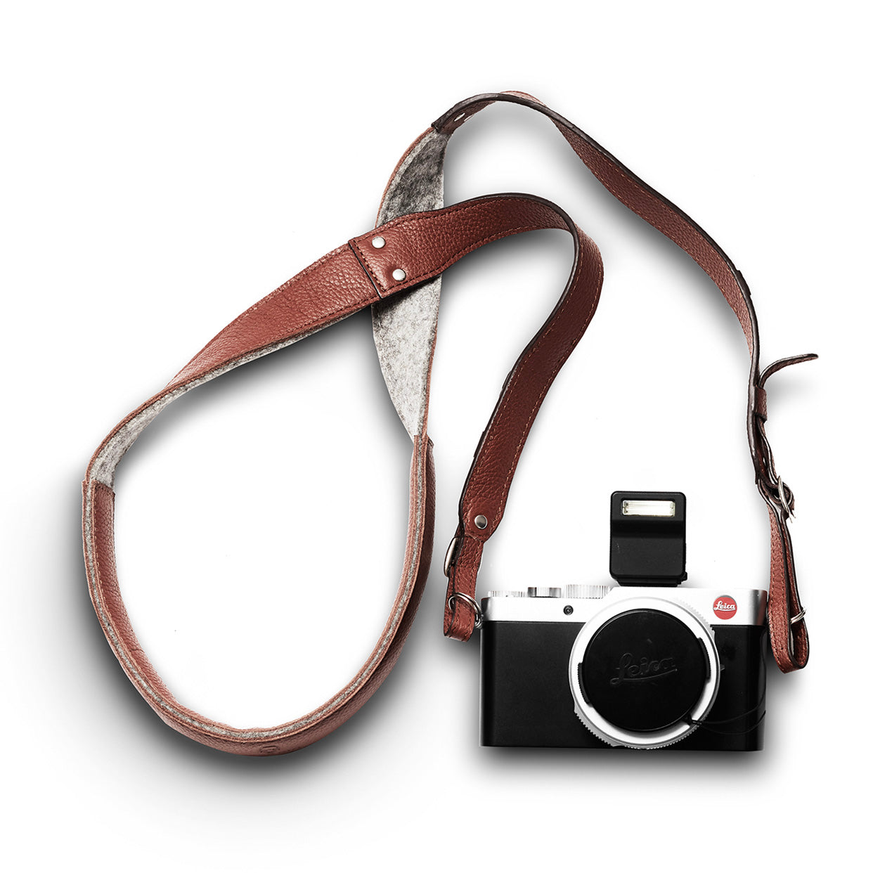 Leather Camera Strap - Scandinavian Leather & Wool Felt